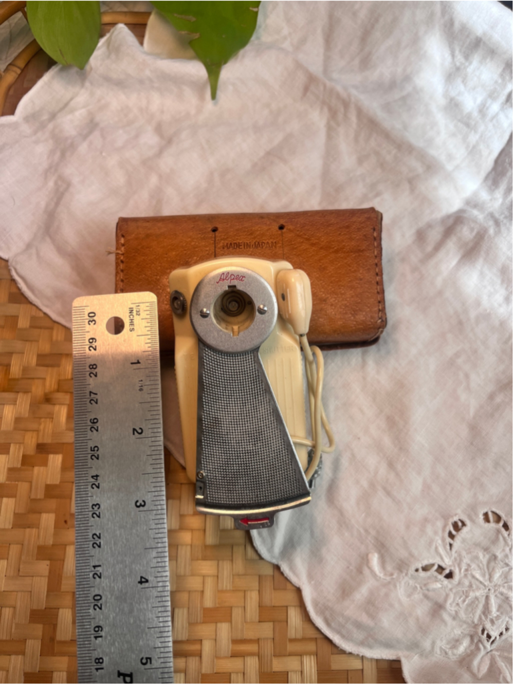 Alpex Vintage BC-Type Camera Flash with Leather Case One Size Brown Silver - Picture 12 of 16